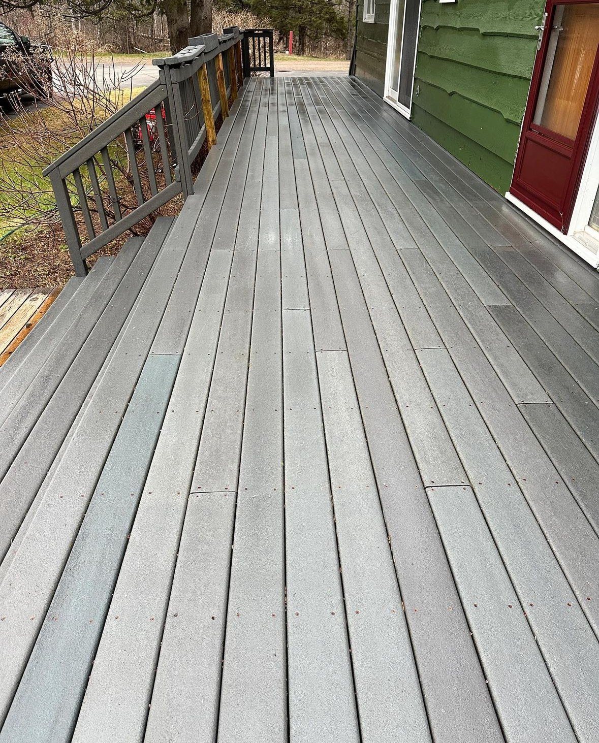 After: Composite deck and stairs, same visit