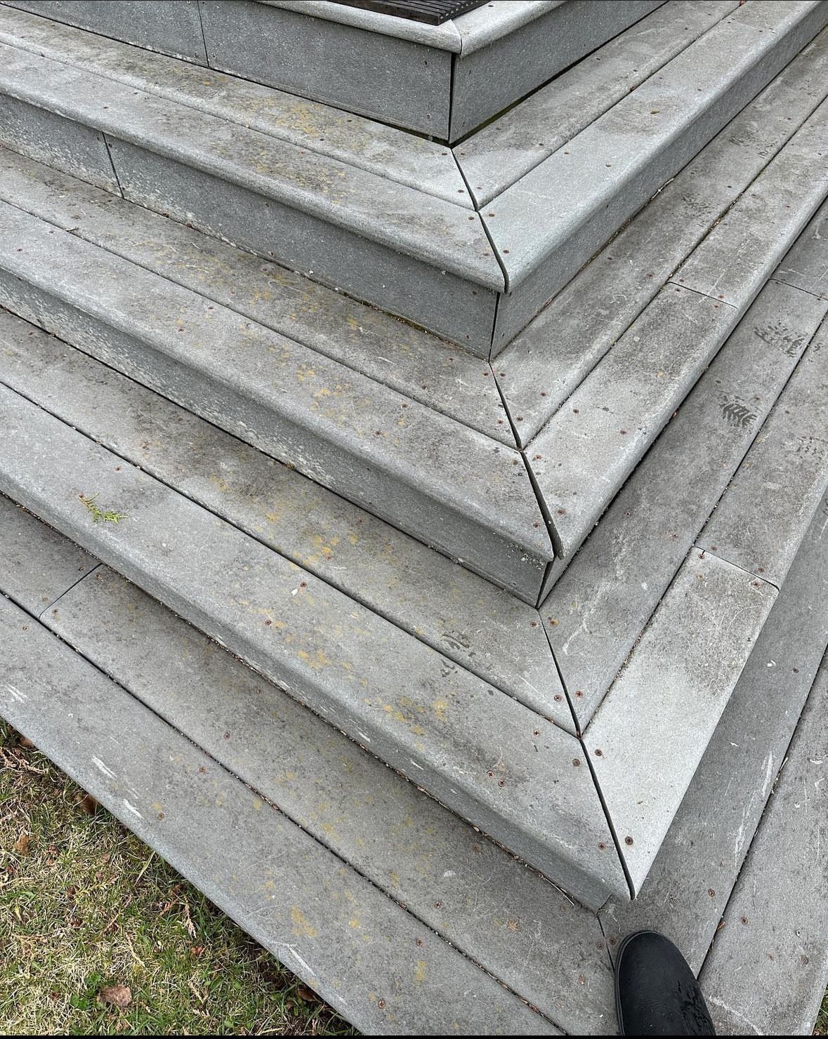 Before: Composite deck and stairs, same visit