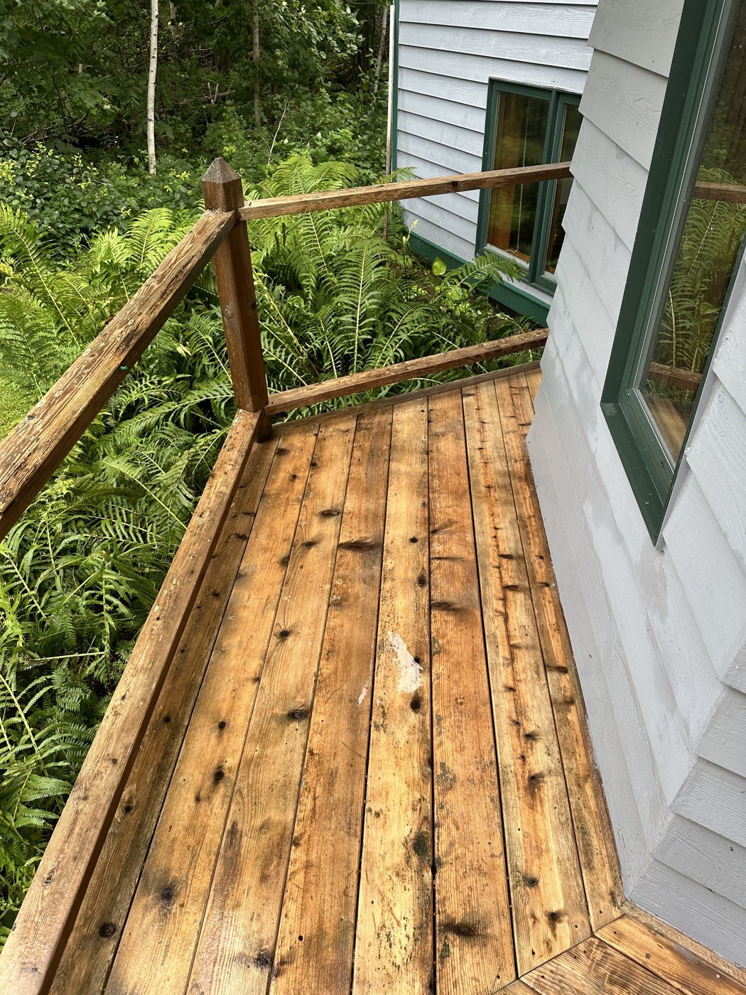 After: Deck cleaning