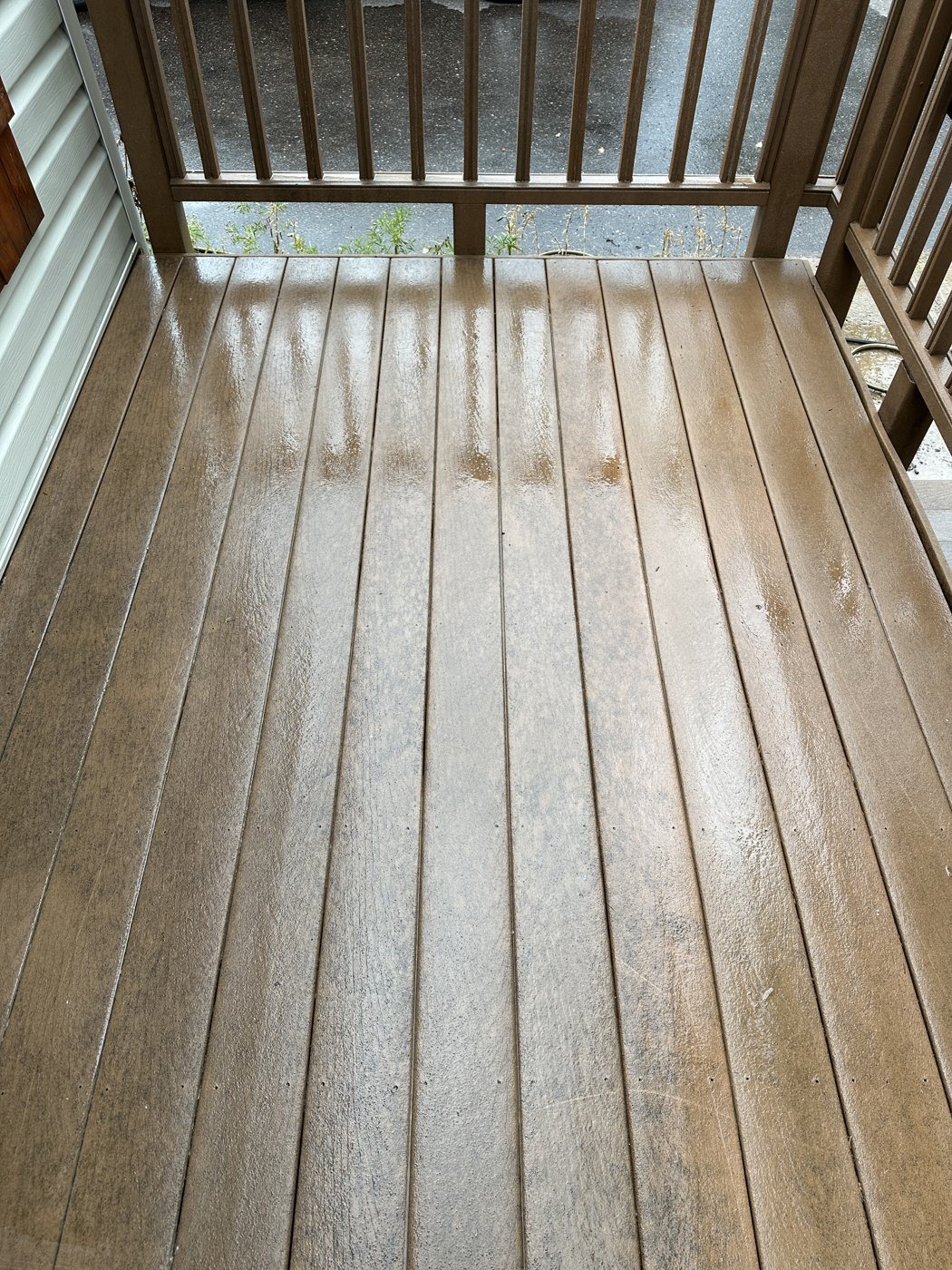 After: Deck cleaning