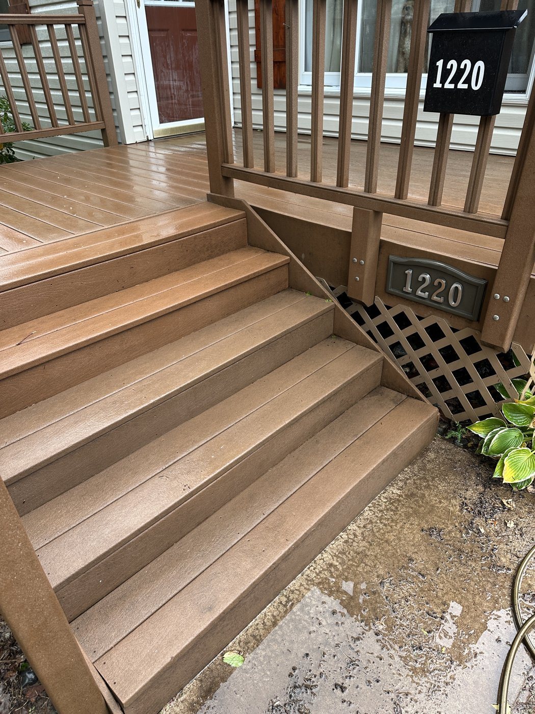After: Deck cleaning