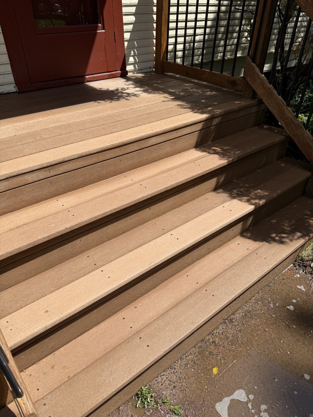 After: Deck cleaning