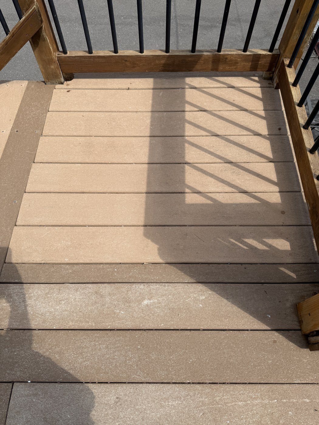 After: Deck cleaning