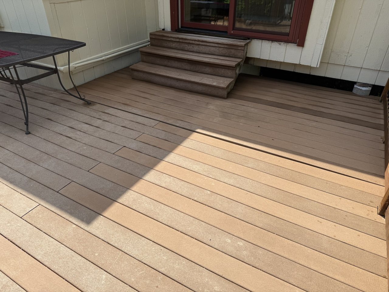 After: Deck cleaning