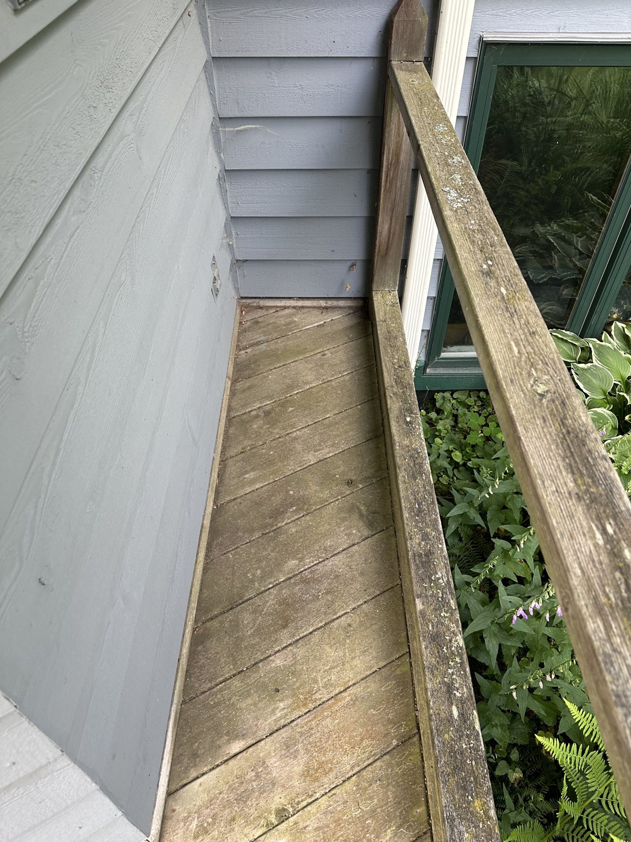 Before: Wood walkway brought back