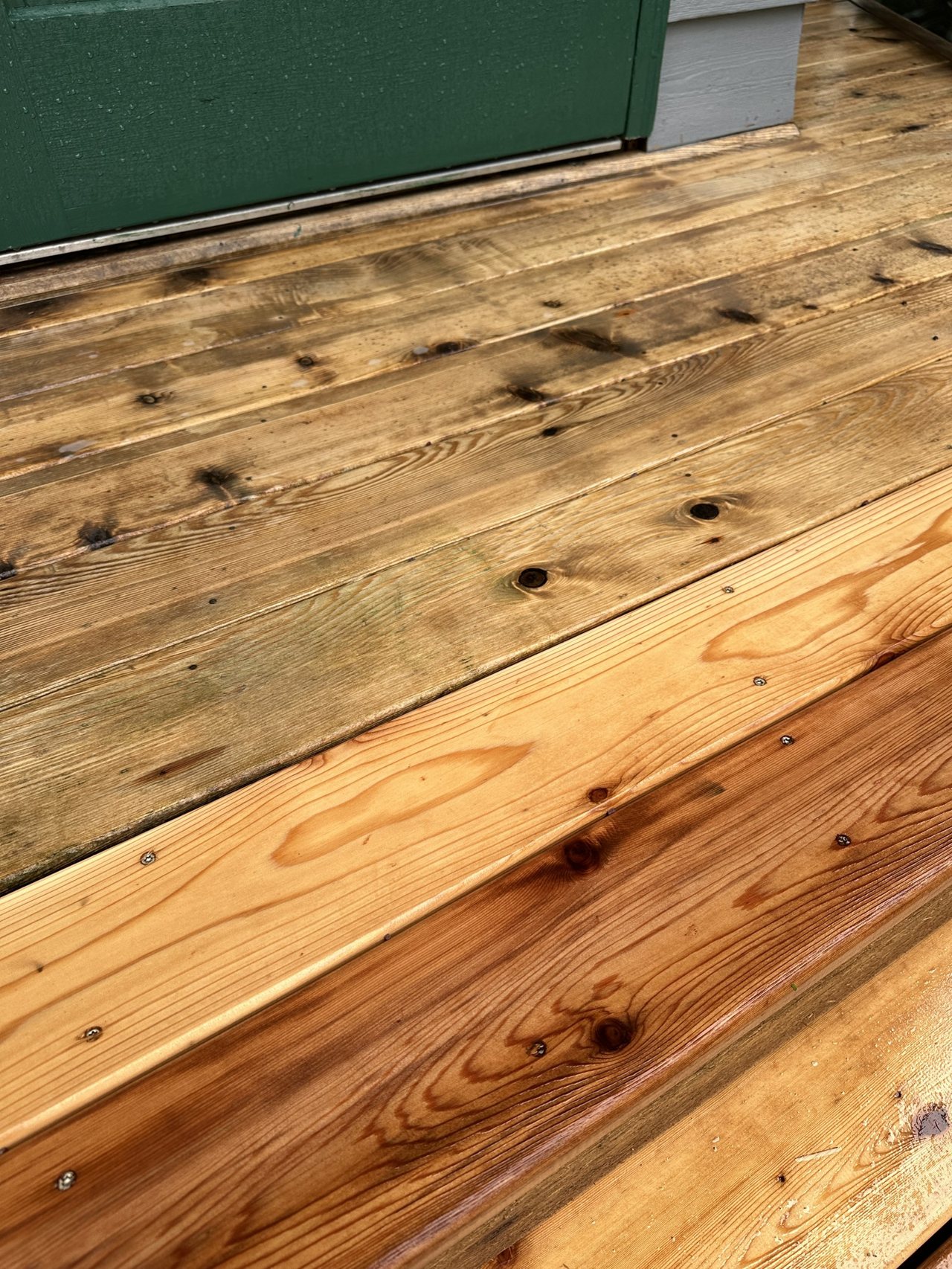 After: Wood walkway brought back