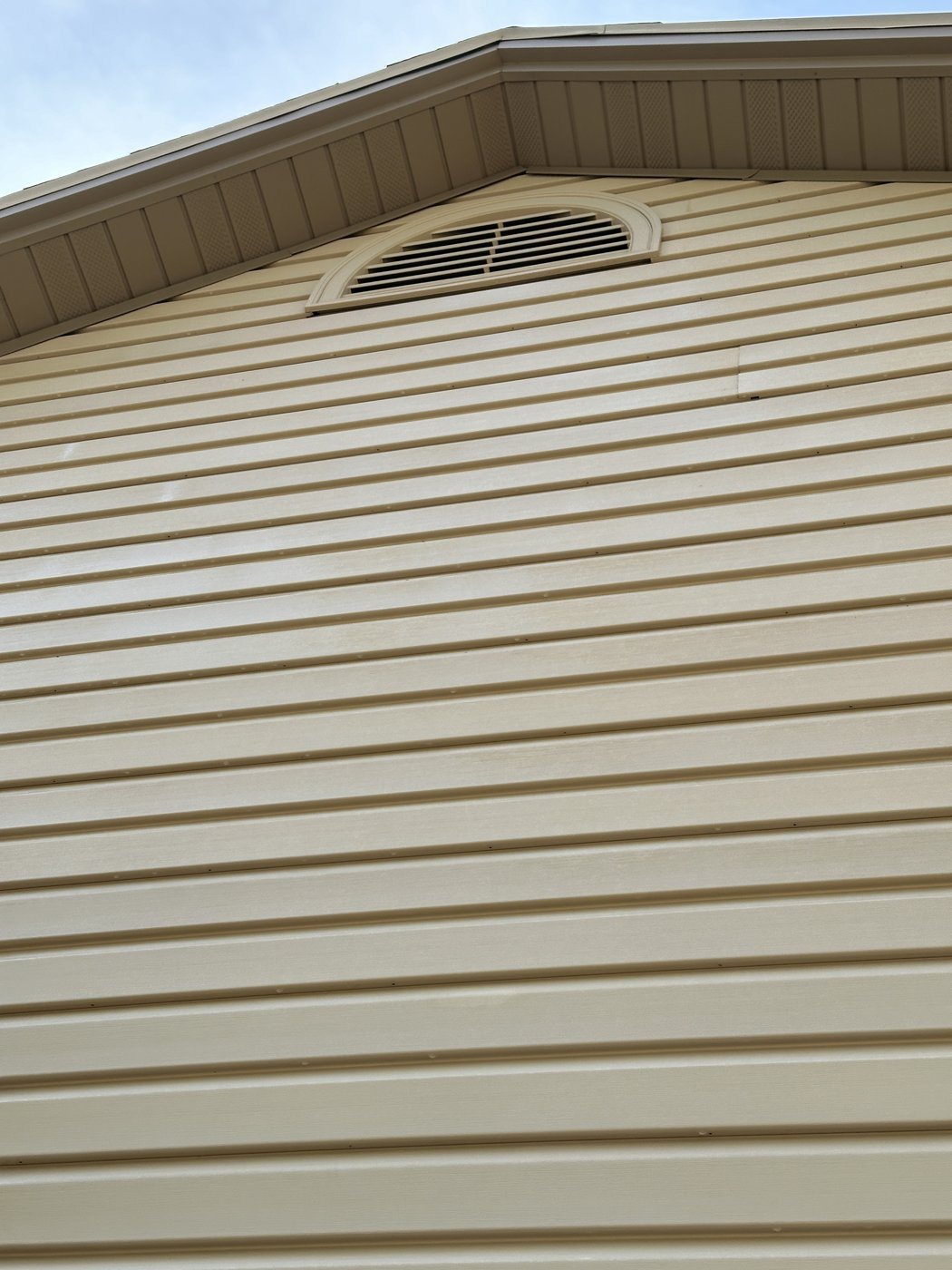 After: House soft wash