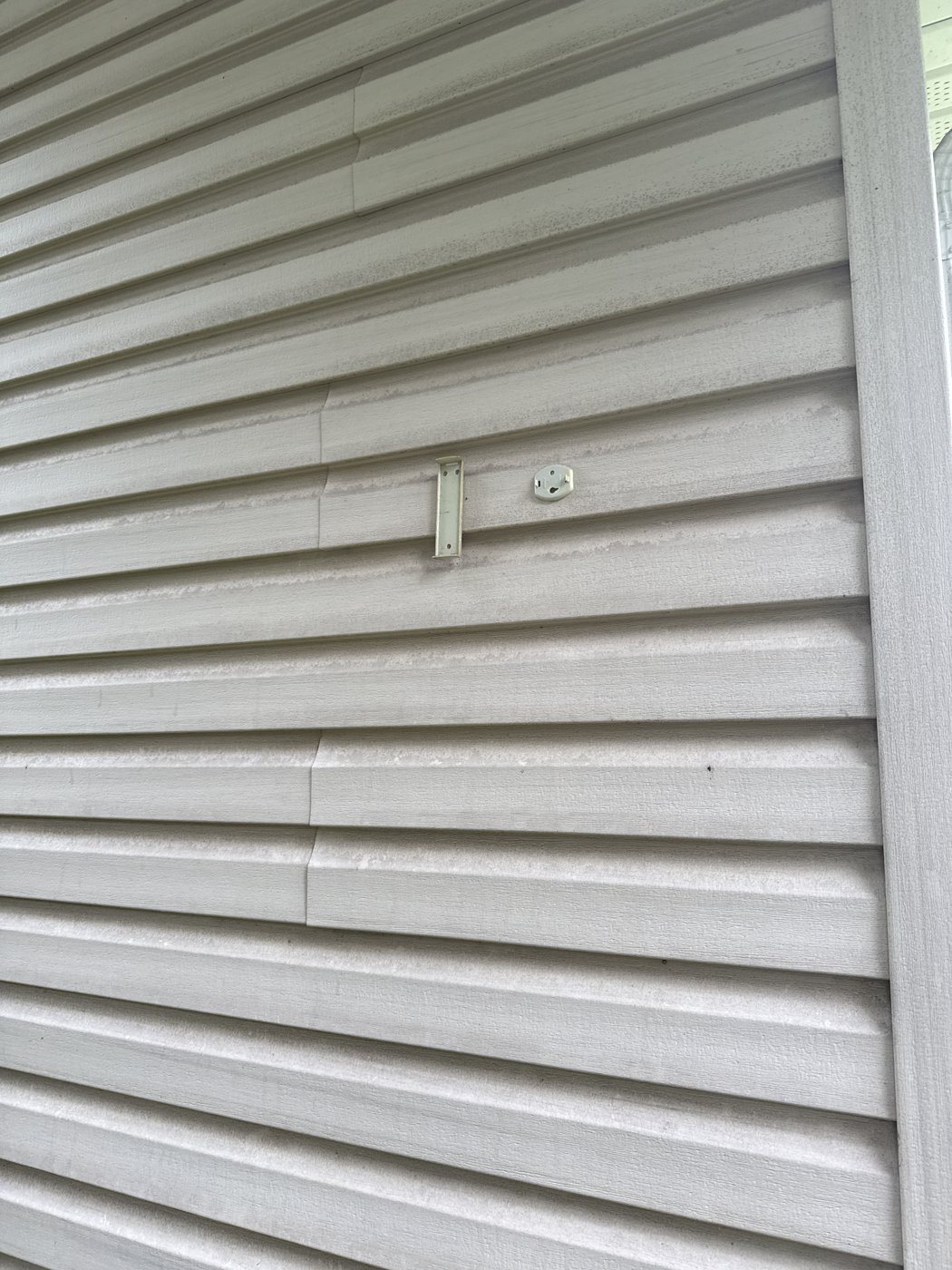 Before: House soft wash