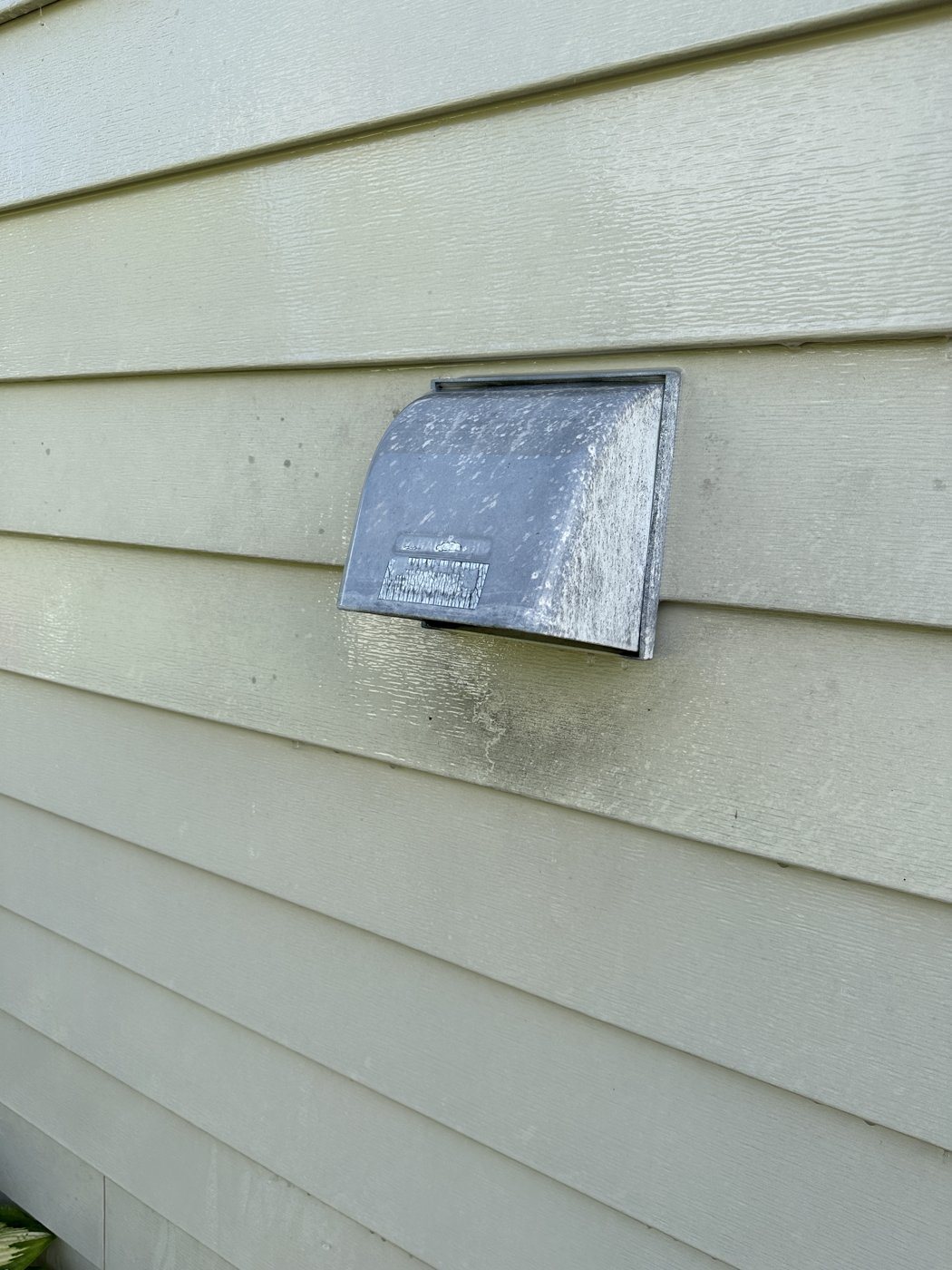 Before: House soft wash