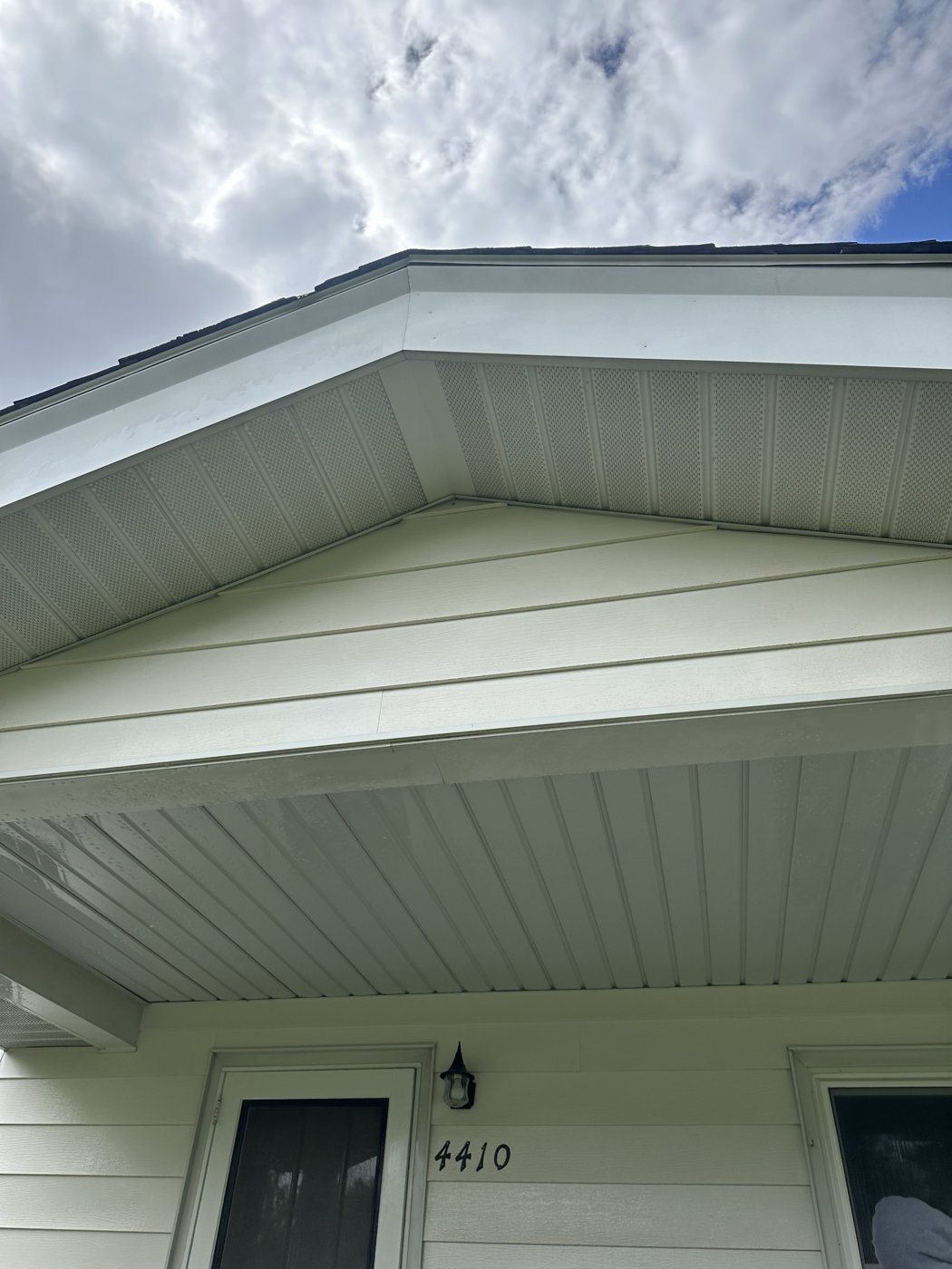After: House soft wash
